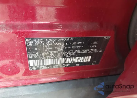 2021 Toyota Rav4 Le из США, поврежденный, VIN JTMH1RFV7MD067278